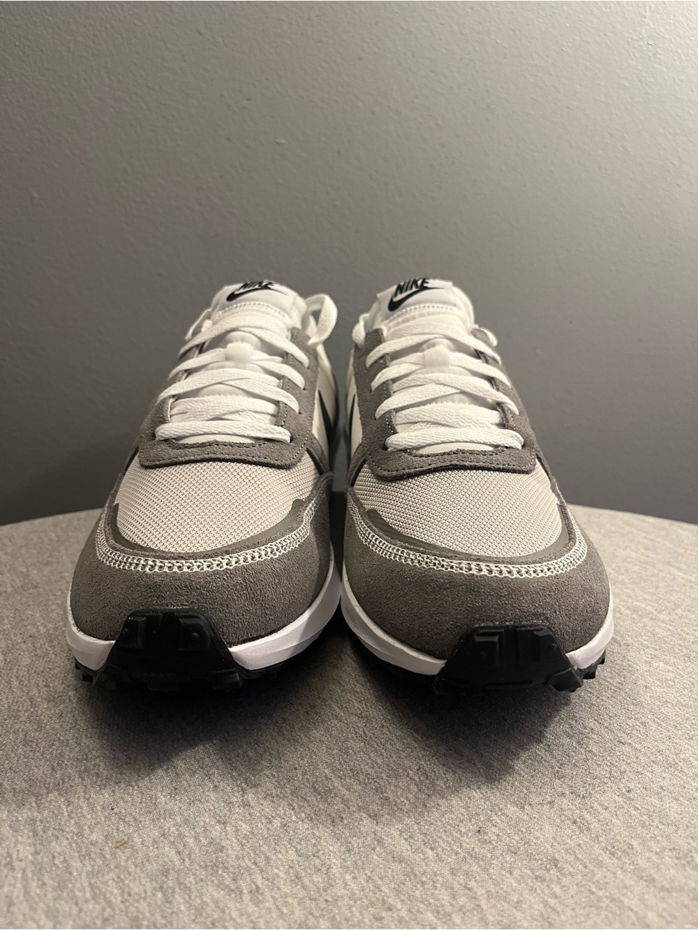 Nike Waffle Nav Phantom Black Flat Pewter White Men's Shoe Size 10 FJ4195-003 - Picture 2 of 12